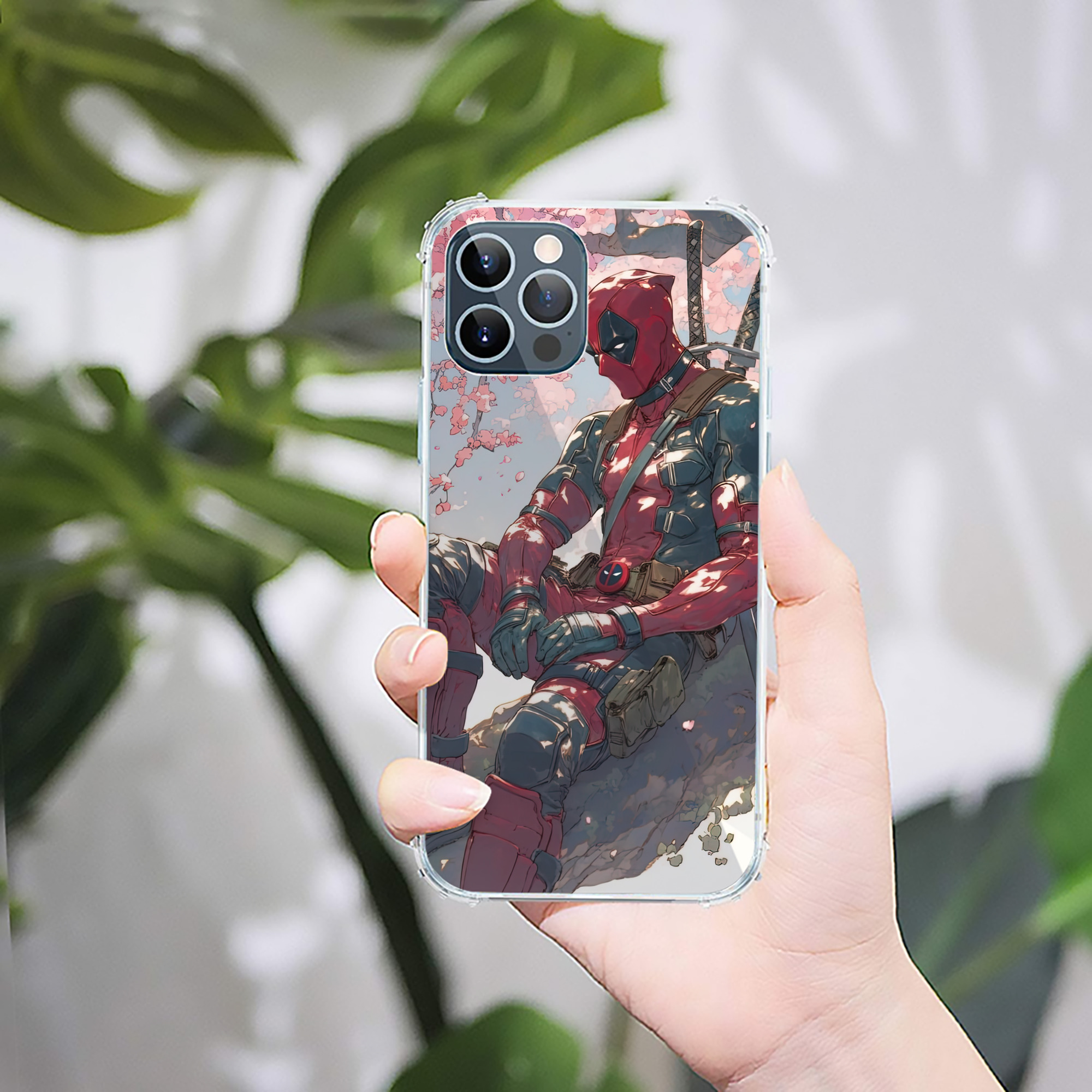 （画像用） Deadpool デッドプール 【iPhone 12シリーズ対応】透明スマホケース（クリアソフトケース）